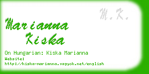 marianna kiska business card
